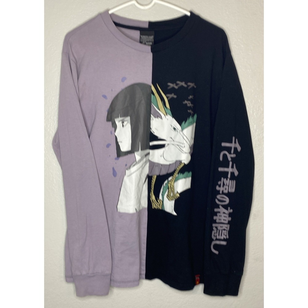 Rare VTG Studio Ghibli Spirited Away Haku Long-Sleeve T-Shirt Adult Size Large
